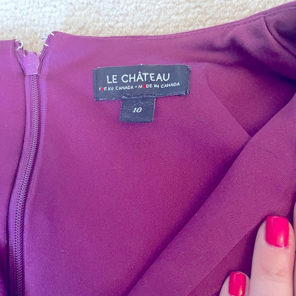 Le Chateau Sheath Purple Dress - Picture 5 of 6